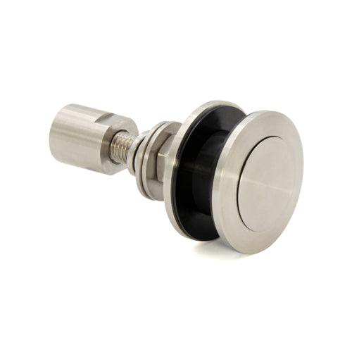 FHC Heavy Duty Rigid Combo Glass Fastener For 1/2" To 1-1/16" Glass - Brushed Stainless - HDRF1BS