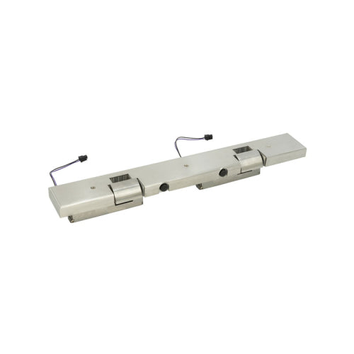 FHC Double Door Electric Strike Stop Kit with HS3101FS Installed - Brushed Stainless - HPE2BSFS