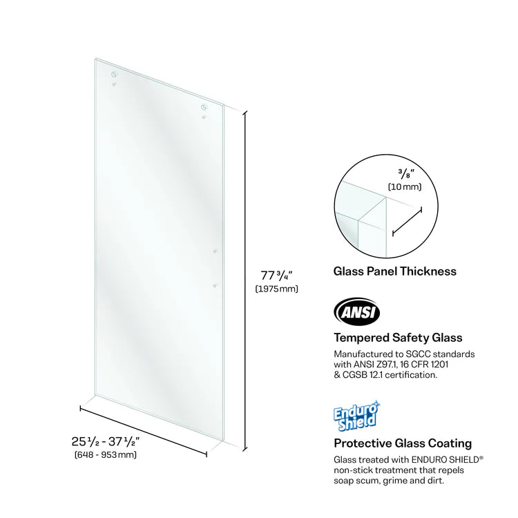 Slider Door Panels - Clear Slider Door Panel (Round Hardware)