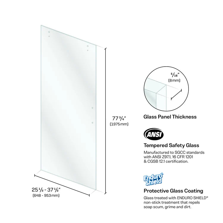 Slider Door Panels - Clear Slider Door Panel (Square Hardware)