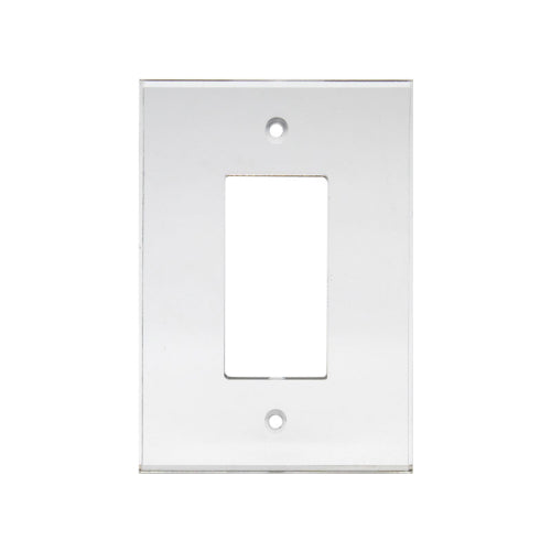 FHC Clear Single Decorator/Rocker Acrylic Mirror Plates - AMP102