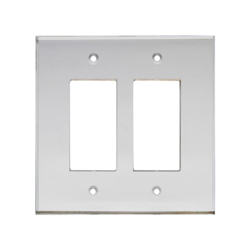 FHC Clear Double Decorator/Rocker Acrylic Mirror Plates - AMP202