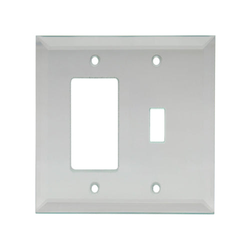 FHC Clear Decorator/Rocker and Toggle Glass Mirror Plate - MP14C