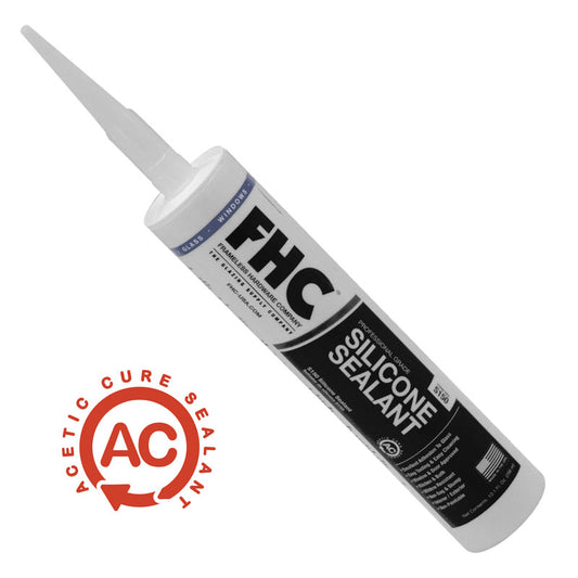 FHC S150 Series Acetic Cure Silicone Sealant - Black Cartridge - S150BL
