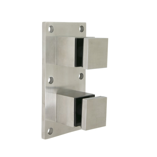 FHC Glass Rail Standoffs 2" Square with Mounting Plate