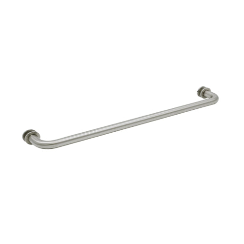 FHC 20" Tubular Towel Bar Single-Sided [With Washers For 1/4" To 1/2" Glass]