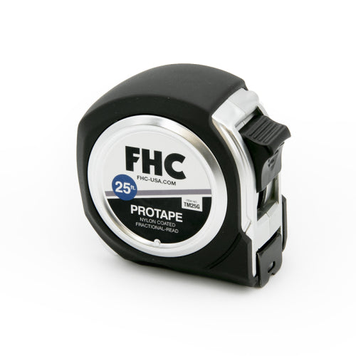 FHC 1" X 25' Nylon Coated Pro Tape With Rubber Grip