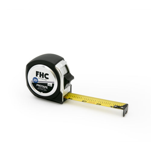 FHC 1" X 25' Nylon Coated Pro Tape With Rubber Grip