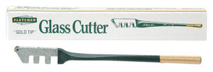 CRL Fletcher® Gold-Tip® Metal Handle Straight End Glass Cutter - 01