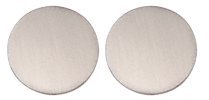 CRL Brushed Stainless 2" Blank Round Glass Presence Indicator Set - RPPBBS