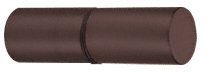 CRL Cylinder Style Oil Rub Bronze Finish Back-to-Back Shower Door Knob - SDK1120RB