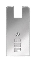 CRL Polished Stainless End Cap for 4" Square 1/2" Glass Wedge-Lock Door Rail - DREC4SPS
