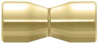 CRL Satin Brass Back-to-Back Bow-Tie Style Knob - SDK109SB