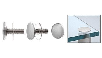 CRL Chrome Low Profile Standoff Cap Assembly for 1-1/4" Standoff Bases - LPC114CH