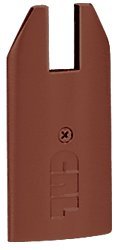 CRL Dark Bronze End Cap for 4" Tapered 1/2" Glass Wedge-Lock Door Rail - DREC4TDU