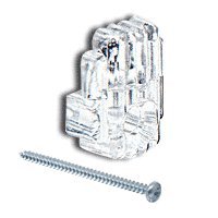 CRL 1/4" Plastic Mirror Clips and Screws (1000 pack) - 7WS