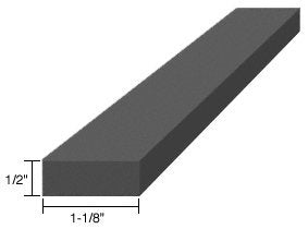 CRL 1/2" x 1-1/8" x 4" EPDM Rubber Setting Blocks - 100 Pack - SBEP6