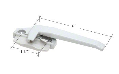 CRL White Right Hand Cam Handle With 1-1/2" Screw Holes - DS324W