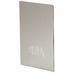 CRL Brushed Stainless End Caps for L68S Series Laminated Square Base Shoe - L68SECBS