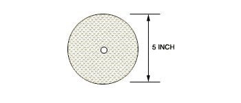 CRL 3M Trizact® 5" Cerium PSA Polishing Disc - TD5CP