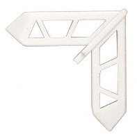 CRL White Pella 3/4" x 7/16" Plastic Screen Frame Corner [20 pack] - PL15766