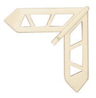 CRL Tan Pella 3/4" x 7/16" Plastic Screen Frame Corner [20 pack] - PL15759