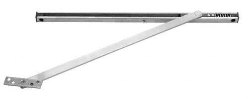 CRL Satin Stainless Rixson 10 Series Multi-Function Overhead Stop and Holder - 36-1/16" to 45" - 10446SS