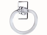 Clear Acrylic Mirrored 5" Towel Ring - MTRC1