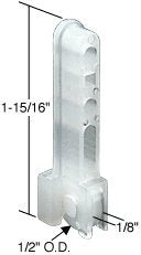 CRL Sliding Window Roller with 1/2" Nylon Wheel for Hilite Windows - G3003