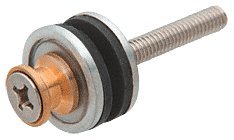 CRL Brushed Stainless Steel Replacement Washer Set for Back-to-Back Solid Pull Handle - F41WKBS