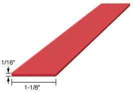 CRL 1/16" x 1-1/8" x 4" Silicone Rubber Setting Blocks [100 pack] - SBSN1