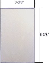 CRL Single Blank Acrylic Mirror Plate [clear]- PMP105