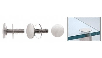 CRL Satin Chrome Low Profile Standoff Cap Assembly for 1-1/4" Standoff Bases - LPC114SC