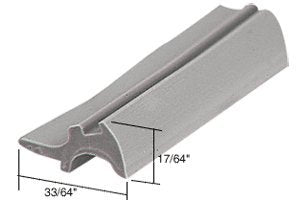 CRL Gray 33/64" Wide Glazing Spline [100 ft Roll] - GS708C