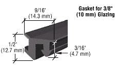 CRL 3/8" Roll-In EPDM Gasket [100 ft] - GG38100