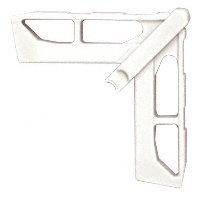 CRL Andersen 3/4" x 7/16" White Plastic Screen Frame Corner [20 pack] - PL15758