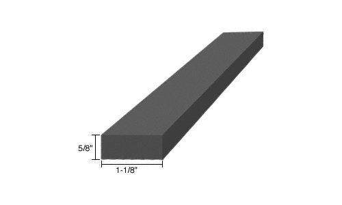 CRL 5/8" x 1-1/8" x 4" EPDM Rubber Setting Blocks Pack of 100 by CR Laurence - SBEP9