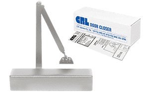CRL Aluminum Adjustable Spring Power Size 1/2 to 4 Surface Mount Door Closer - PR70BFA
