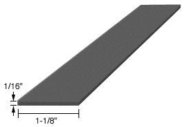 CRL 1/16" x 1-1/8" x 4" EPDM Rubber Setting Blocks - SBEP1