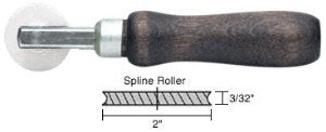 CRL 3/32" Single Concave Edge Nylon Wheel Spline Roller - 27K6N