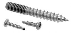 CRL Brushed Stainless Replacement Screw Pack for Concealed Wood Mount Hand Rail Brackets - 3/8"-16 Thread - RSP1BS