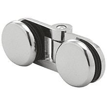 CRL Chrome Hydroslide Bi-Fold Glass-to-Glass Hinge - HYDH180CH