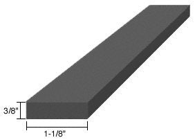 CRL 3/8" x 1-1/8" x 4" EPDM Rubber Setting Blocks [100 pack] - SBEP5