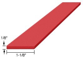 CRL 1/8" x 1-1/8" x 4" Silicone Rubber Setting Blocks (100 Pack) - SBSN2