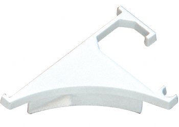 CRL White End Cap for 3/8" Aluminum Shelving Extrusion - END38W