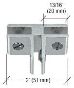 CRL Chrome Anodized Aluminum Three-Way 90 Degree Glass Connector - E314A