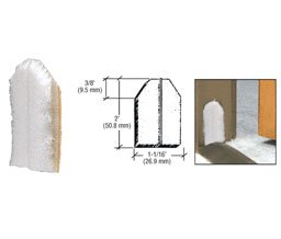 CRL PDP1W Door Jamb Dust Pad [white] - PDP1W