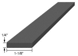 CRL 1/4" x 1-1/8" x 4" EPDM Rubber Setting Blocks - SBEP4