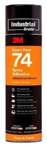 3M 74 Foamfast Adhesive Spray 16.9 oz Can - 3M2 82242