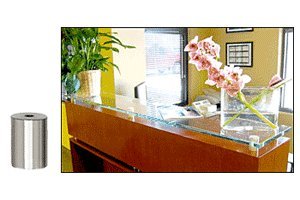 CRL Brushed Stainless Standoff Base 3/4" Diameter by 1" Long - S0B341BS